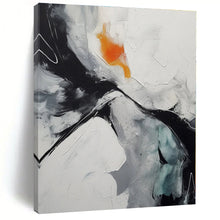 Load image into Gallery viewer, Monochrome with Orange Accent Acrylic Art - Perfect for Modern Minimalist Living Room & Creative Office LargeART0571