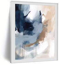 Load image into Gallery viewer, Blue & Beige Abstract Painting, Suited for Modern Living Room & Sophisticated Office LargeART1829