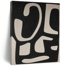 Load image into Gallery viewer, Black & White Organic Shapes Acrylic Art, Suited for Contemporary Studio & Bold Dining Area LargeART1076