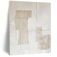 Load image into Gallery viewer, Neutral Textured Abstract Canvas Painting, Perfect for Timeless Entryway & Serene Reading Nook LargeART1293