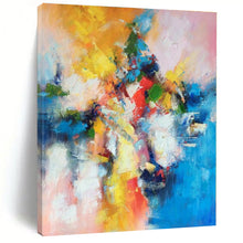 Load image into Gallery viewer, Color Explosion Abstract Painting, Ideal for Playful Kids’ Room & Artsy Coffee Shop LargeART1393
