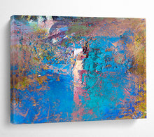 Load image into Gallery viewer, Blue - Dominant Textured Abstract Painting On Canvas DKH366