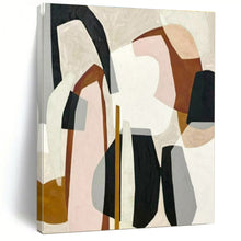 Load image into Gallery viewer, Colorful Geometric Shapes Collage Acrylic Art - Great for Creative Kids’ Room & Modern Art Gallery LargeART0670