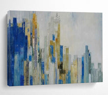 Load image into Gallery viewer, Hand - painted Abstract Cityscape Acrylic Art for Urban Loft Decor LargeART1659