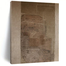 Load image into Gallery viewer, Textured Brown Abstract Canvas Painting, Suited for Rustic Café & Industrial - Chic Hallway LargeART1286