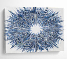 Load image into Gallery viewer, Radiating Blue Abstract Painting for Spa Lounge & Art - Inspired Bedroom DKH212