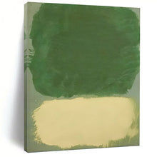 Load image into Gallery viewer, “Green and Beige Color - Block” - Minimalist Abstract Art on Canvas DKH1643