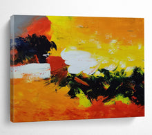 Load image into Gallery viewer, Bold Color Abstract Landscape Painting on Canvas - “Fiery Fields” DKH652