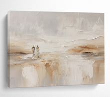 Load image into Gallery viewer, Minimalist Beach Walk Abstract acrylic painting DLZ080