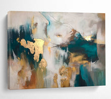 Load image into Gallery viewer, Hand - Painted Abstract Acrylic Art with Gold Foil for High - End Club Negotiation Area Decoration LargeART1632