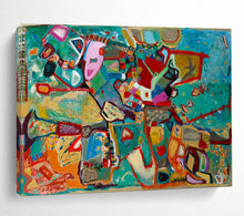 Load image into Gallery viewer, “Colorful Abstract Mosaic” - Vibrant Geometric Abstract Acrylic, Suits Art Studio and Living Room DLZ233