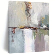 Load image into Gallery viewer, Oversized Reflective Abstract Landscape Art for Lakeside Home & Relaxation Lounge LargeART0403
