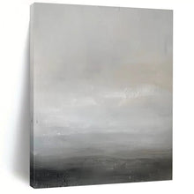 Load image into Gallery viewer, “Gray Horizon” – Gray & White Abstract Acrylic with Subtle Textures DTP064