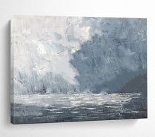 Load image into Gallery viewer, Stormy Sea Abstract - Dramatic Living Room Art LargeART1550