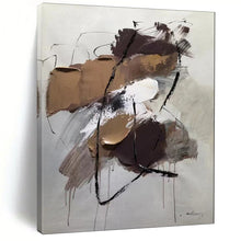 Load image into Gallery viewer, Brown & Gray Textured Abstract Art, Perfect for Industrial Loft & Creative Studio LargeART2084