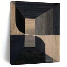 Load image into Gallery viewer, Large - Format Hand - painted Geometric Depth Acrylic Art for Contemporary Offices LargeART0136