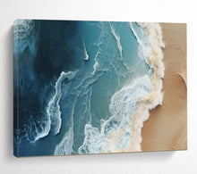 Load image into Gallery viewer, Aerial Ocean Waves - Modern Living Room Art LargeART1547