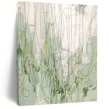 Load image into Gallery viewer, Large - Format Hand - painted Green Vine Whimsy Acrylic Art for Nature - Themed Sunrooms LargeART0206