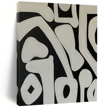 Load image into Gallery viewer, Black - White Curved Abstract Acrylic Art, Great for Music Room & Creative Studio LargeART0989
