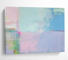 Load image into Gallery viewer, Pastel - Toned Color Block Abstract Canvas Painting DKH481
