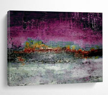 Load image into Gallery viewer, Purple - Dominant Textured Abstract Painting On Canvas DKH391