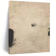 Load image into Gallery viewer, Minimalist Beige - Black Abstract Canvas Painting, Perfect for Minimalist Living Room & Contemporary Gallery LargeART1165