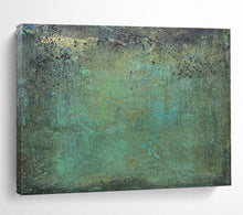 Load image into Gallery viewer, Teal & Earth Tones Abstract Painting on Canvas - “Rustic Revival” DKH600