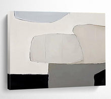 Load image into Gallery viewer, Soft Color - Blocked Abstract Painting on Canvas - “Gentle Divide” DKH597