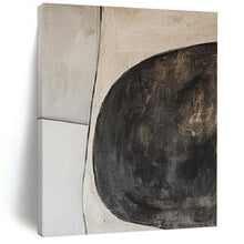Load image into Gallery viewer, Earthy Tones Geometric Forms Abstract Canvas Painting, Suited for Minimalist Gallery & Natural - Inspired Office LargeART1110