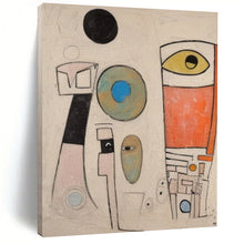 Load image into Gallery viewer, “Abstract Forms with Eyes” - Cubist - Inspired Abstract Acrylic DTP027