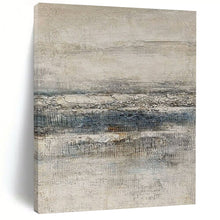 Load image into Gallery viewer, Neutral Textured Abstract Art for Rustic - style Living Room & Minimalist Art Gallery LargeART0964