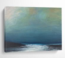 Load image into Gallery viewer, Hazy Sea & Sky Abstract Painting for Minimalist Home & Calm Waiting Room DKH107