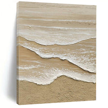 Load image into Gallery viewer, Layered Beach Wave Art, Nice for Coastal - Themed Nursery & Relaxing Spa LargeART1088