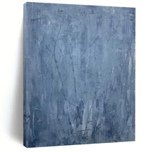 Load image into Gallery viewer, Oversized Blue Textured Abstract Art for Spa & Minimalist Bedroom LargeART0459