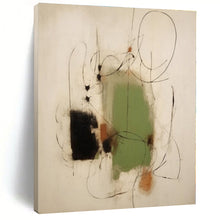 Load image into Gallery viewer, Minimalist Line & Color Abstract Canvas Painting, Suited for Modern Home Office & Art - Inspired Meditation Room LargeART1283