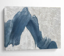 Load image into Gallery viewer, Textured Blue Wave Abstract Painting for Nautical Studio & Nature - Lover’s Den DKH214
