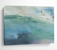 Load image into Gallery viewer, Turquoise Abstract Sea Painting On Canvas DKH417