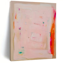 Load image into Gallery viewer, Hand - painted Extensive Pink Abstract Minimalist Acrylic Art for Feminine Dressing Rooms LargeART0078