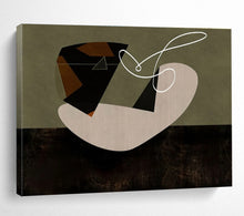 Load image into Gallery viewer, Geometric Abstract Painting On Canvas with Minimalist Shapes DKH362