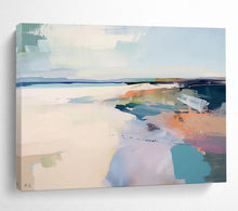 Load image into Gallery viewer, Soft Toned Coastal Abstract - Tranquil Living Room or Bedroom Art LargeART1539