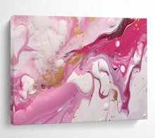 Load image into Gallery viewer, Pink Marble Dream Hand-Painted Abstract Acrylic Art for Girl’s Room Decor LargeART1617