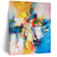 Load image into Gallery viewer, Grand Hand - painted Vivid Abstract Fusion Acrylic Art for Creative - Themed Sunrooms LargeART0227