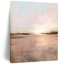 Load image into Gallery viewer, “Blush Lagoon” - Soft pinks, beiges, gentle blues for a serene water scene DTP163