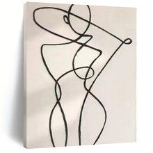 Load image into Gallery viewer, Continuous Line Figure Abstract Canvas Painting, Ideal for Modern Studio & Art - Themed Bedroom LargeART1148