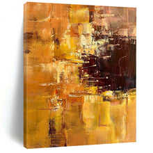 Load image into Gallery viewer, Large - Scale Hand - painted Golden Abstract Warmth Acrylic Art for Cozy Family Rooms LargeART0212
