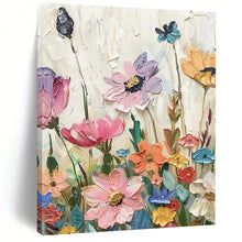 Load image into Gallery viewer, Impasto Floral Art, Colorful Botanical Painting for Cheerful Kitchen & Whimsical Sunroom LargeART2241