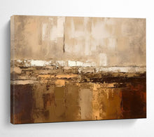Load image into Gallery viewer, Neutral Abstract Textures - Sophisticated Living Room Art LargeART1504