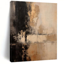 Load image into Gallery viewer, Oversized Hand - painted Earth - Toned Abstract Reflection Acrylic Art for Rustic - Inspired Living Spaces LargeART0252
