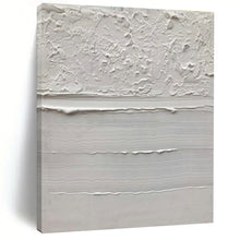 Load image into Gallery viewer, Textured White Layers Acrylic Art - Perfect for Contemporary Spa & Minimalist Meditation Room LargeART0611