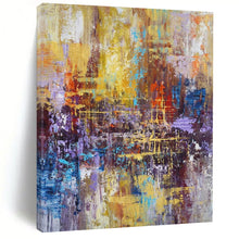 Load image into Gallery viewer, Colorful Urban Abstract Art for Loft - style Living Room & Creative Office Space LargeART0924